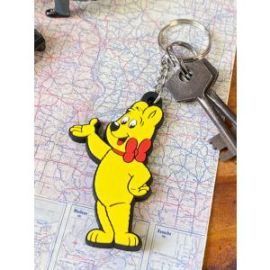 ハリボー　ゴールドベア　ラバーキーホルダー　（スタンディング）　■　アメリカン雑貨　アメリカ雑貨 爆...