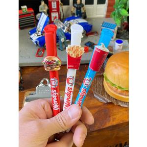 ウェンディーズ　メニュークリップボールペン　3本セット ■ アメリカン雑貨 アメリカ雑貨