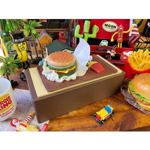 ハンバーガーティッシュケース ■ アメリカン雑貨 アメリカ雑貨 ティッシュボックス