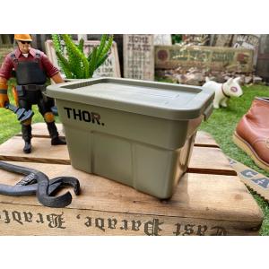 トラスト ソーストレージコンテナ（フタ付き）THOR ミニサイズ（オリーブドラブ） トートボックス ...