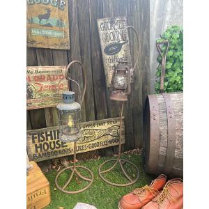 アンティーク　ハンギングスタンド　（大小2個セット）　※ランタンは別売　■　アメリカン雑貨　アメリカ...