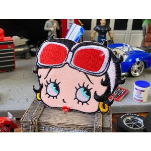 ベティ・ブープ　ワッペン　（バイカーゴーグル）　■　アメリカン雑貨　アメリカ雑貨