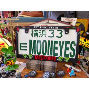 ラットフィンク　フェイスロゴ　ライセンスフレーム　ブラック　（日本のナンプレ用サイズ）　単品　■　ア...