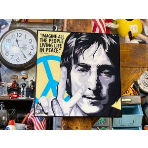 ジョン・レノン　ポップアートフレーム　イマジン ■ アメリカン雑貨 アメリカ雑貨