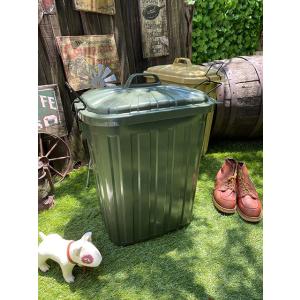 ミリタリートラッシュボックス　ゴミ箱　60リットルサイズ　（オリーブドラブ）　単品　■　アメリカン雑...