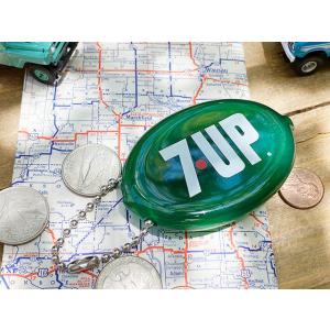 7UP　ラバーコインケース　（ロゴ/グリーン）　■　アメリカン雑貨　アメリカ雑貨