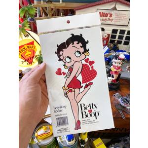 ベティ・ブープ　ラージサイズ・ダイカットステッカー　（デザインA）　■　アメリカン雑貨　アメリカ雑貨