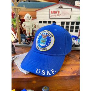 ミリタリーキャップ　（U.S.エアフォース/ラウンドロゴ）　■　アメリカン雑貨　アメリカ雑貨