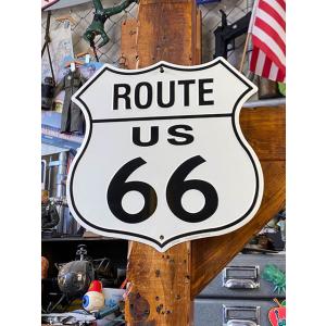 ルート66　ロードサイン型ブリキ看板　（U.S.ROUTE66）　■　アメリカン雑貨　アメリカ雑貨