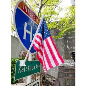 星条旗　カーフラッグ　デラックスタイプ　二重フラッグ　45cm×29cm ■ アメリカ雑貨 アメリカ...