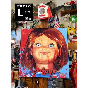 デカサイズ　Lサイズ　51cm　映画　チャイルドプレイ　グッドガイ・チャッキー　ポップアートフレーム...