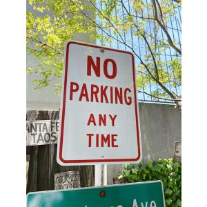 アメリカン　トラフィックサイン（駐車禁止）　MADE IN U.S.A.　終日駐車禁止　NO PAR...