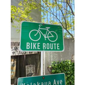 アメリカン　トラフィックサイン（自転車道）　MADE IN U.S.A.　自転車専用道路　BIKE ...