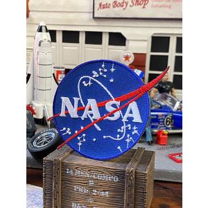 NASA　アメリカ航空宇宙局オフィシャル　ロゴワッペン　（ミートボール）　■　アメリカン雑貨　アメリ...
