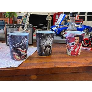 エルヴィス・プレスリー　ショットグラス　3個セット ■ アメリカン雑貨 アメリカ雑貨