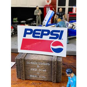ペプシ　オフィシャルロゴステッカー　（90年代ロゴ/レクタングル）　■　アメリカン雑貨　アメリカ雑貨