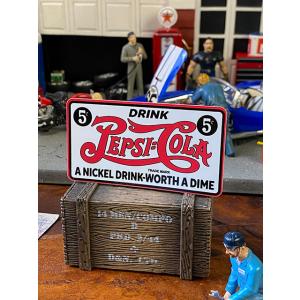 ペプシ　オフィシャルロゴステッカー　（1906年ロゴ/5セント）　■　アメリカン雑貨　アメリカ雑貨