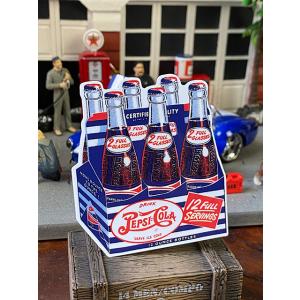 ペプシ　オフィシャルロゴステッカー　（6パックカートンボックス）　■　アメリカン雑貨　アメリカ雑貨