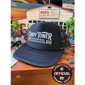 キャンディタワー　オフィシャル　メッシュキャップ　（ブラック）　■　アメリカン雑貨　アメリカ雑貨