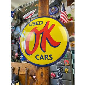 OK USED CAR　ドームサイン ■ アメリカン雑貨 アメリカ雑貨