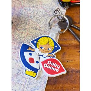 デイリークイーン　ラバーキーホルダー　（リトルミスデイリークイーン）　■　アメリカン雑貨　アメリカ雑...