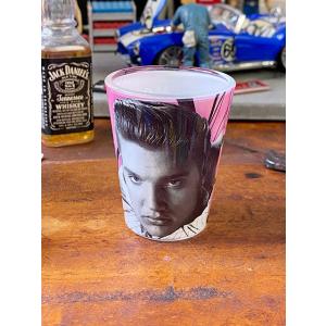 エルヴィス・プレスリー　ショットグラス　（ラブミーテンダー）　■　アメリカン雑貨　アメリカ雑貨
