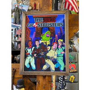 ポスターフレーム　（ゴーストバスターズ/リアル）　ポスター＆木製フレームのセット ■ アメリカン雑貨...