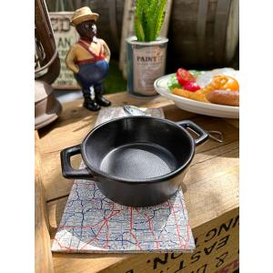 ワンダーフォーゲル　スキレットみたいな陶器製ミニボウル　（両手タイプ）　■ アメリカン雑貨 アメリカ...