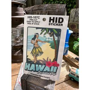 ハワイアン　アイランド　ステッカー　（フラガール　パラダイストリップ）　■　アメリカン雑貨　アメリカ...