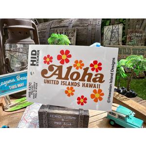 ハワイアン　アイランド　ステッカー　（アロハ　レトロエアライン）　■　アメリカン雑貨　アメリカ雑貨