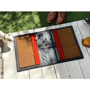 ハーレーダビッドソン　タイヤトレッド　エントリーマット ■ アメリカン雑貨 アメリカ雑貨 爆買