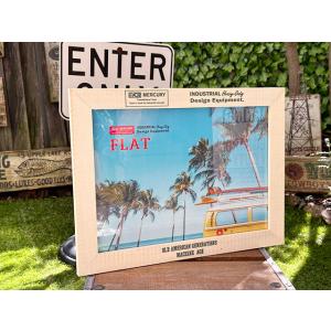 マーキュリー　ウッドピクチャーフレーム　（サーフバン）　■　アメリカン雑貨　アメリカ雑貨