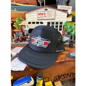 トップガン　メッシュキャップ　（ブラック×ブラック）　帽子色＝ブラック　■　アメリカン雑貨　アメリカ...