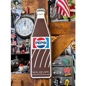 ペプシコーラ　エンボスティンサイン　（1970年代ボトル）　■ アメリカン雑貨 アメリカ雑貨