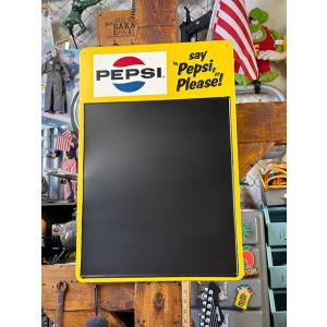 ペプシ　チョークボードサイン　（1960年代ロゴ）　■ アメリカン雑貨 アメリカ雑貨