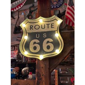 アメリカンクラシック　ルート66　LEDロードサイン　（ROUTE66）　■ アメリカ雑貨 アメリカ...