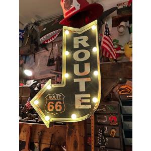 アメリカンクラシック　LEDアローサイン　（ルート66）　■　アメリカン雑貨　アメリカ雑貨