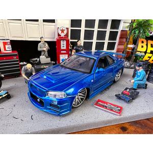 Jada　映画　ワイルドスピード　ミニカー　1/24　（ブライアン/ニッサン　スカイラインGT-R　...