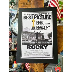 ハリウッドポスター #0025　映画「ロッキー」シルベスター・スタローン　B4サイズ　※専用フレームは別売です