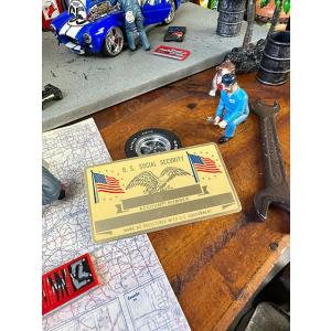 U.S.ソーシャルセキュリティ　ネームプレート　デッドストック品 ■ アメリカン雑貨 アメリカ雑貨