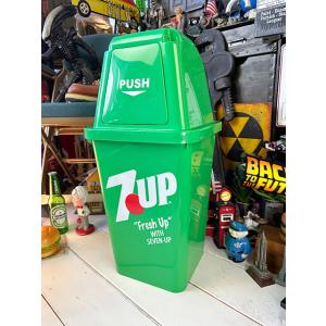 7UP　セブンアップ　ダストビン　20Lサイズ　ゴミ箱　（グリーン）　単品　■　アメリカン雑貨　アメ...