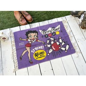 ベティ・ブープ　コットンマット　レギュラーサイズ　（ボウリング）　■ アメリカン雑貨 アメリカ雑貨