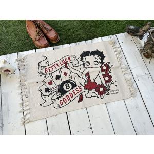 ベティ・ブープ　コットンマット　レギュラーサイズ　（ベティラック）　■ アメリカン雑貨 アメリカ雑貨