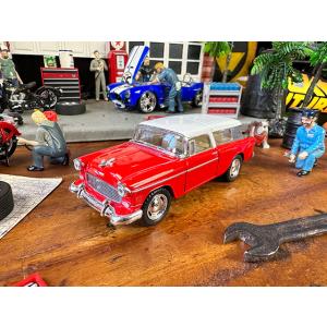 1955年シボレー　ベルエア　ノマド　ダイキャストミニカー　1/40スケール　（レッド）　■　アメリ...