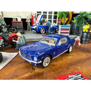 1964年フォード　マスタング　ダイキャストミニカー　1/34スケール　（ブルー）　■　アメリカン雑...