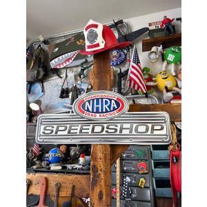 NHRA　エンボスティンサイン　（スピードショップ）　■　アメリカン雑貨　アメリカ雑貨