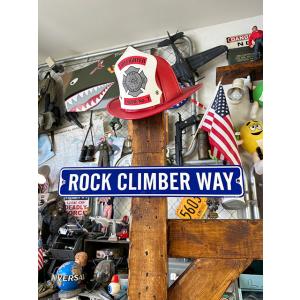 ロッククライマー通り　ミニストリートサイン　ロッククライミング ■ アメリカン雑貨 アメリカ雑貨