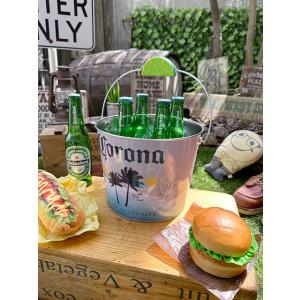 コロナビール ビール缶ハンドル ティンバケツ （ボトルラベル