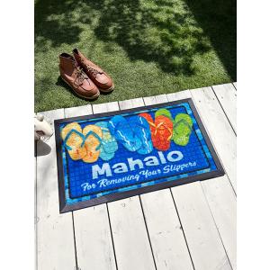 ハワイアン　ラバーマット　（ビーチサンダル）　■　アメリカン雑貨　アメリカ雑貨　玄関マット　屋外マッ...