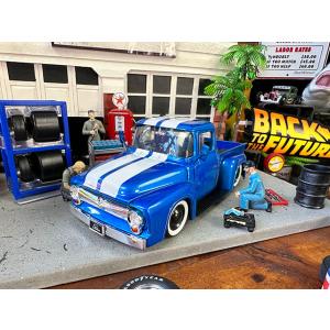 1956年フォード　F-100　ピックアップ　ミニカー　タイヤ＆ホイールセット付き　1/24　（メタ...